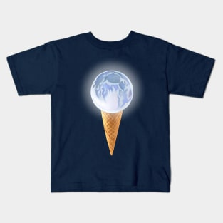 Moon Scoop Icecream Cone Kids T-Shirt